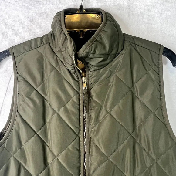 Thread & Supply Quilted Vest Olive Green‎ Size Small - Picture 3 of 10